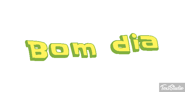 Bom dia Efeito do texto