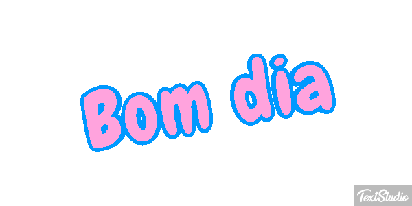 Bom dia Efeito do texto
