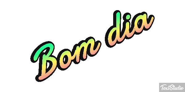 Bom dia Efeito do texto