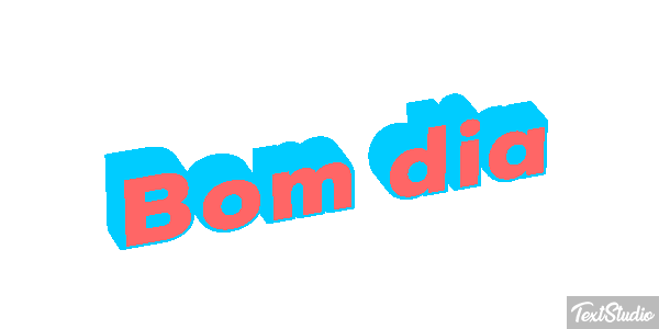 Bom dia Efeito do texto