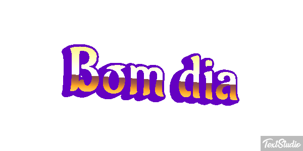 Bom dia Efeito do texto