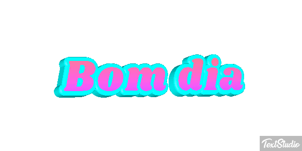 Bom dia Efeito do texto