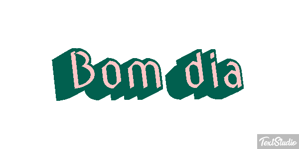 Bom dia Efeito do texto