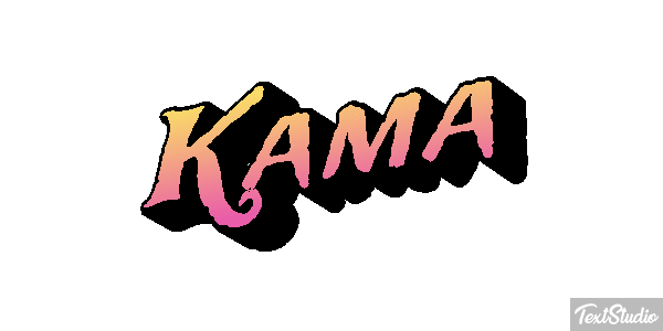 Kama Tekst effect