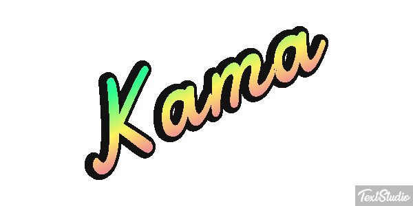 Kama Tekst effect