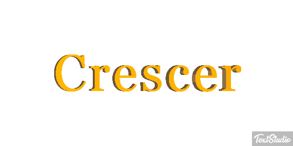 Crescer Effetto testo