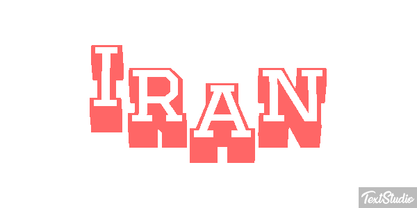 Iran Text effect