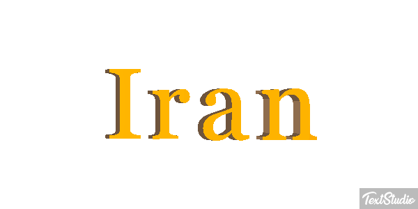 Iran Text effect