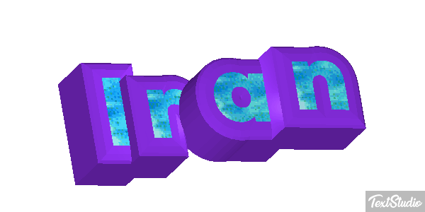 Iran Text effect