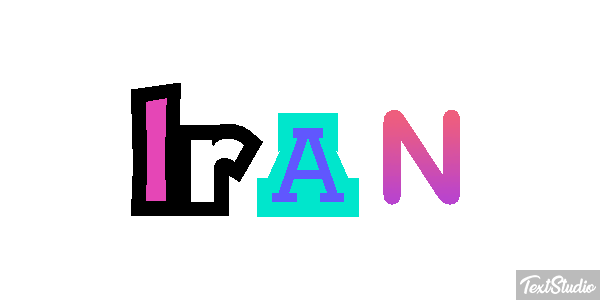 Iran Text effect