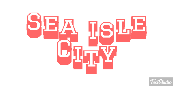 Sea Isle City Effetto testo