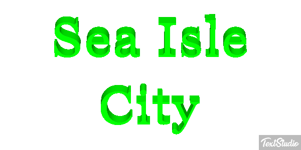 Sea Isle City Effetto testo