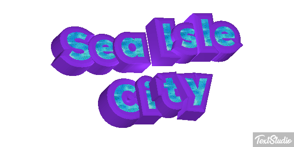 Sea Isle City Effetto testo