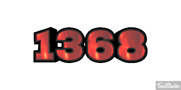 1368 Text effect