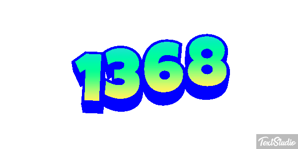 1368 Text effect