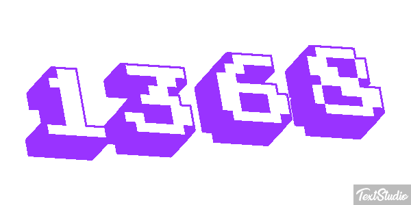1368 Text effect