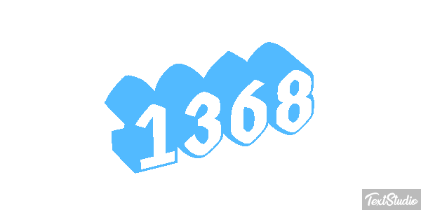 1368 Text effect