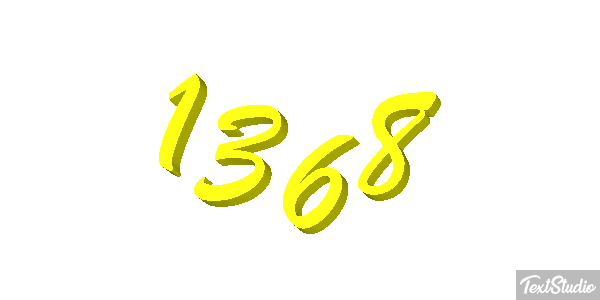 1368 Text effect