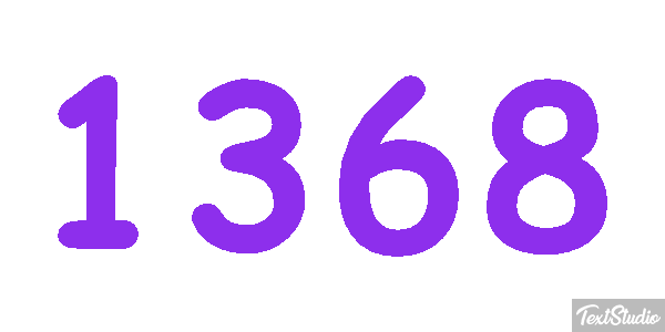 1368 Text effect