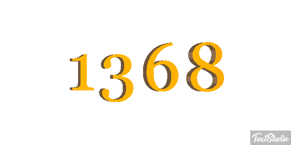 1368 Text effect