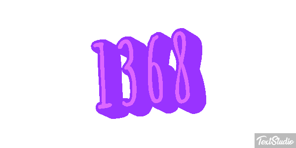 1368 Text effect