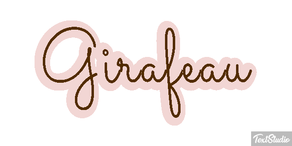 Girafeau Effet de texte