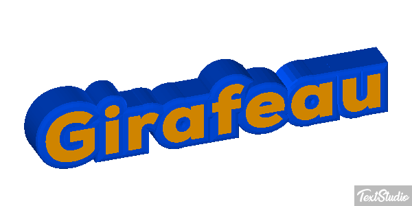 Girafeau Effet de texte