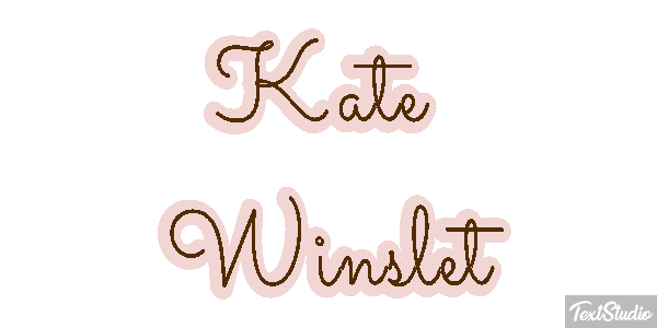 Kate Winslet テキスト効果