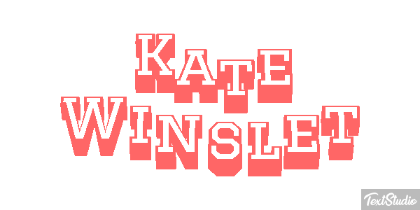 Kate Winslet テキスト効果