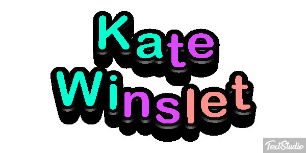 Kate Winslet テキスト効果