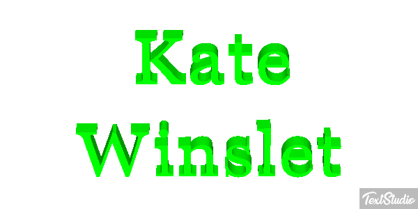 Kate Winslet テキスト効果