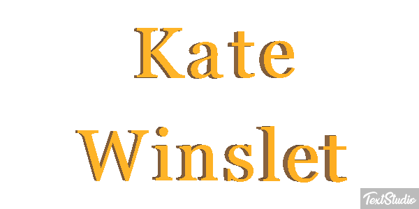 Kate Winslet テキスト効果
