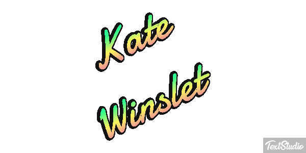 Kate Winslet テキスト効果