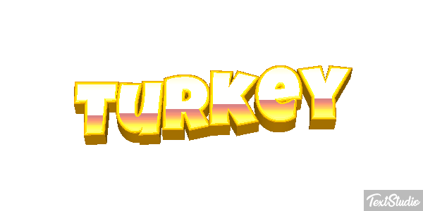 Turkey Efeito do texto