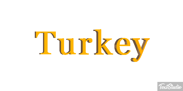 Turkey Efeito do texto