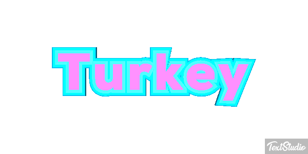 Turkey Efeito do texto