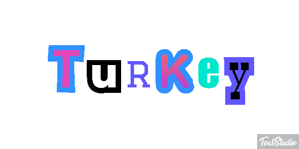 Turkey Efeito do texto