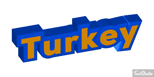 Turkey Efeito do texto