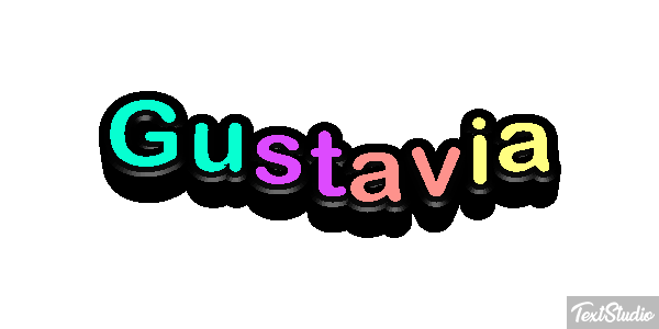 Gustavia Efecto de texto