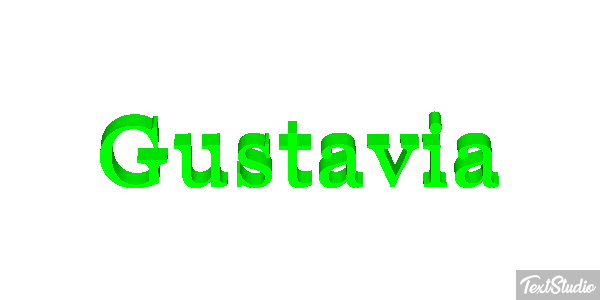 Gustavia Efecto de texto
