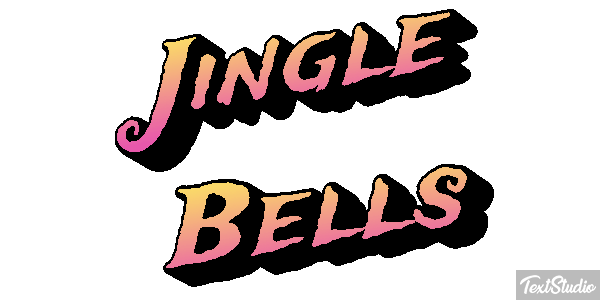 Jingle Bells Text effect
