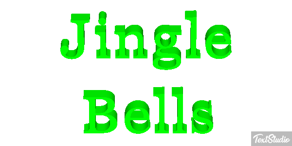 Jingle Bells Text effect
