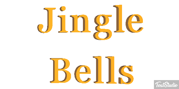 Jingle Bells Text effect