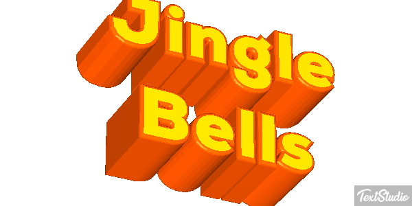 Jingle Bells Text effect