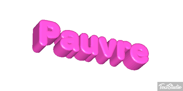 Pauvre Effet de texte