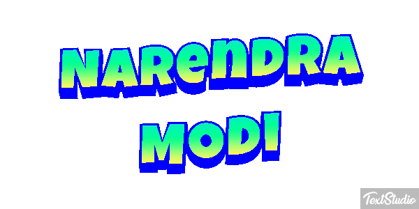Narendra Modi Text effect