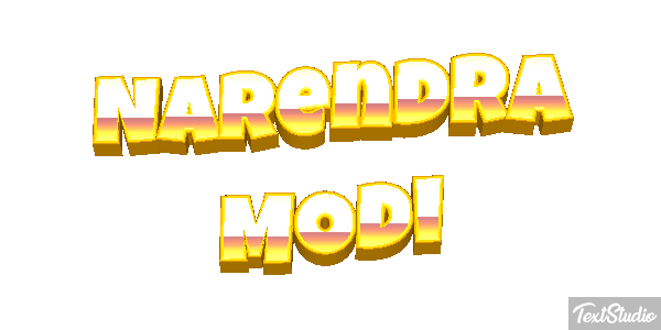 Narendra Modi Text effect