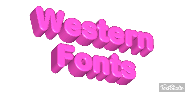 Western Fonts Efekt tekstowy