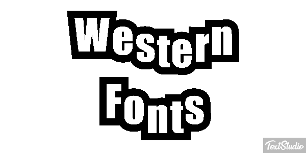 Western Fonts Efekt tekstowy