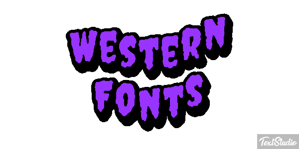 Western Fonts Efekt tekstowy